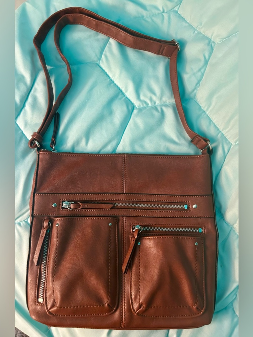 INC Tan Crossbody Bag
